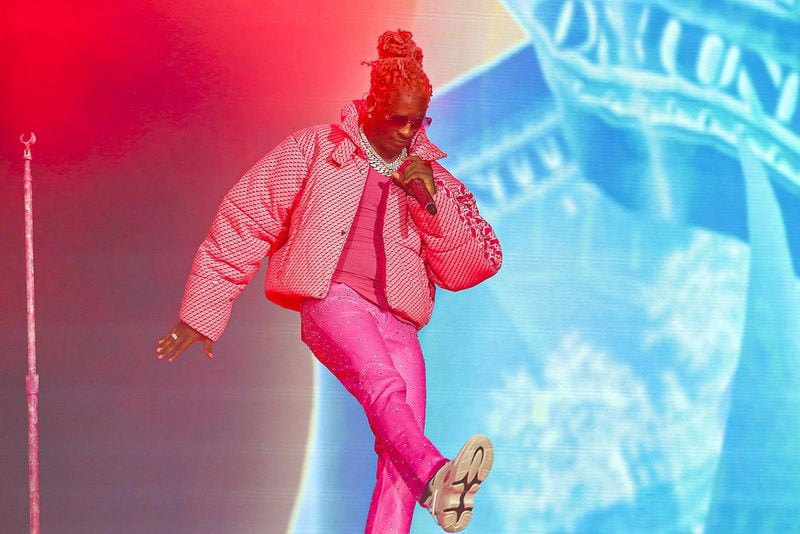 Young Thug performs at the Bud Light Seltzer stage during the final day of Lollapalooza in Grant Park on Aug. 1, 2021, in Chicago. (Vashon Jordan Jr./Chicago Tribune/TNS)