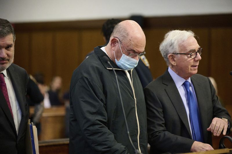 Former Trump executive Allen Weisselberg stands in court for sentencing on Wednesday, April 10, 2024 in New York. Weisselberg was sentenced to five months in jail for lying under oath during his testimony in the civil fraud lawsuit brought against the former president by New York’s attorney general. (Curtis Means/Daily Mail via AP, Pool)