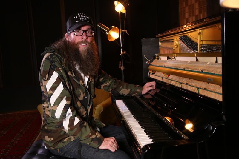 Crowder's musical talents are vast - including guitar, banjo and piano. Photo: Tyson Horne / tyson.horne@ajc.com
