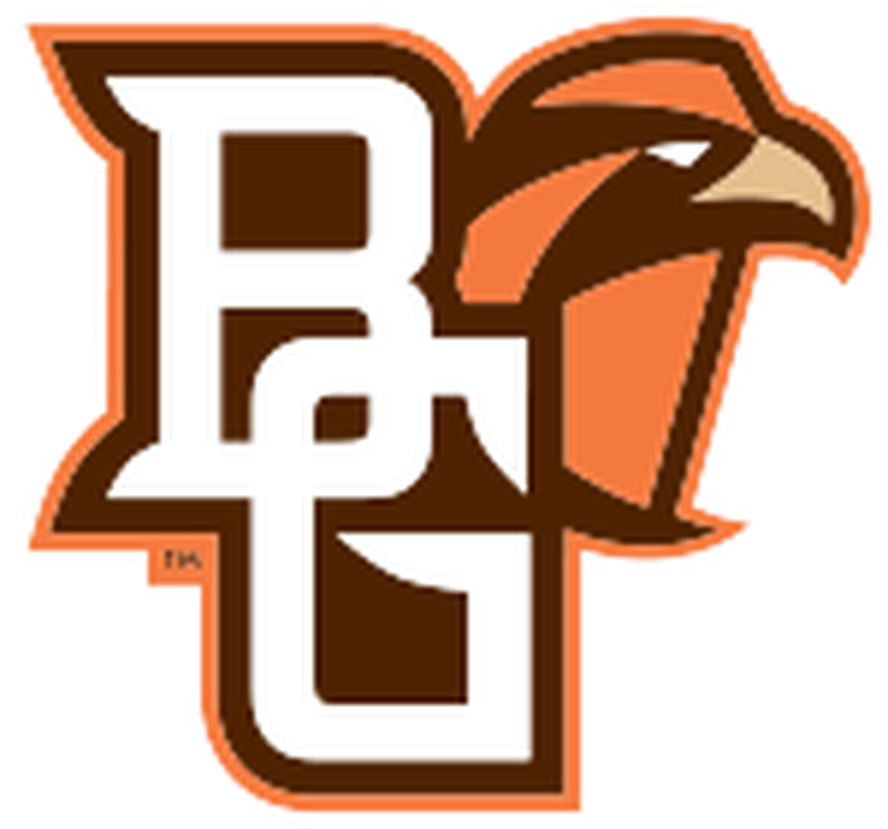 Bowling Green's interlocking "BG" logo with its Falcons mark. (Bowling Green athletics website)