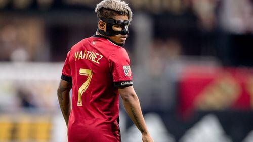Who is that masked man? It's Atlanta United's Josef Martinez, who really makes this look work.