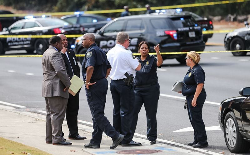 Fulton County police were involved in a shooting and chase Wednesday. JOHN SPINK / JSPINK@AJC.COM