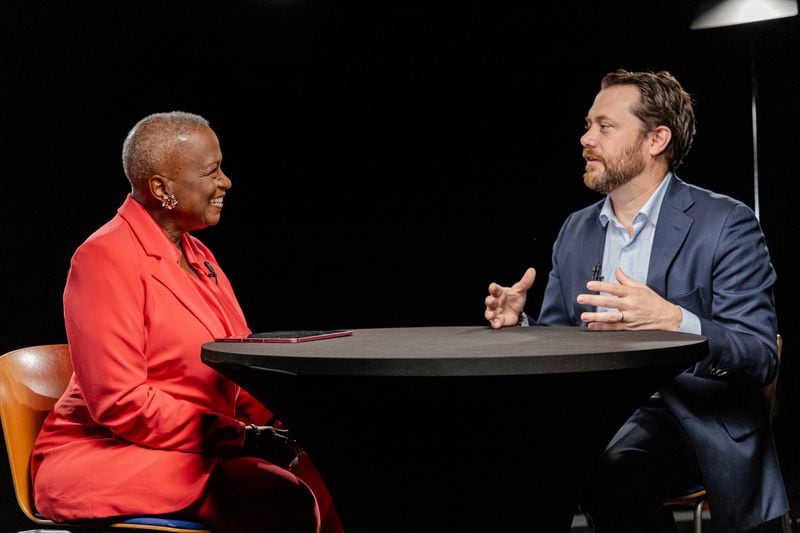 On the Monica Pearson Show, Jimmy Carter's grandson Jason Carter talks about how the former president is doing, his experience growing up in the Carter family and his work with the Carter Center on Wednesday, May 8, 2024, in Atlanta. AJC SPECIAL