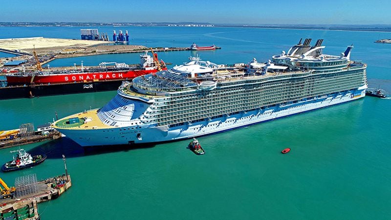 Royal Caribbean's Oasis of the Seas is shown in September 2019.