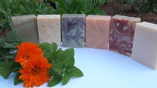 Herbal soaps from Farmington Herbals. Courtesy of Lisa Pickett