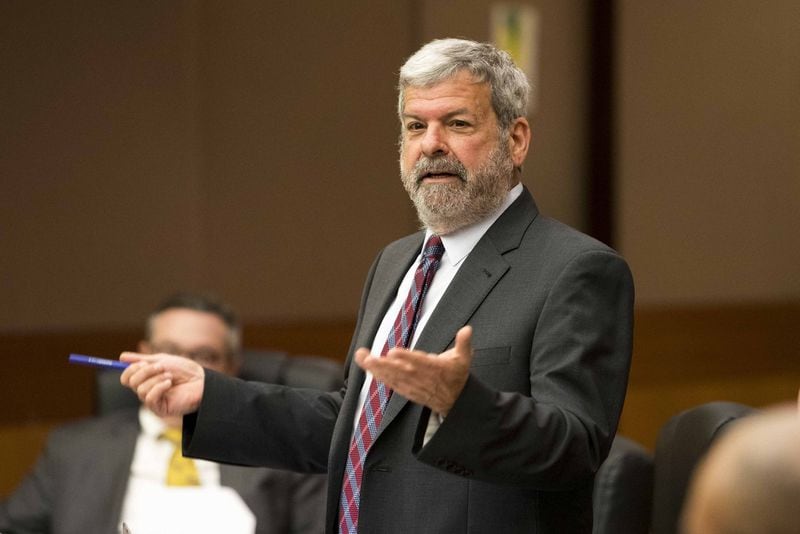 Defense attorney Don Samuel during jury selection for the Tex McIver murder trial at Fulton County Superior Court on March 5, 2018. (ALYSSA POINTER / ALYSSA.POINTER@AJC.COM)