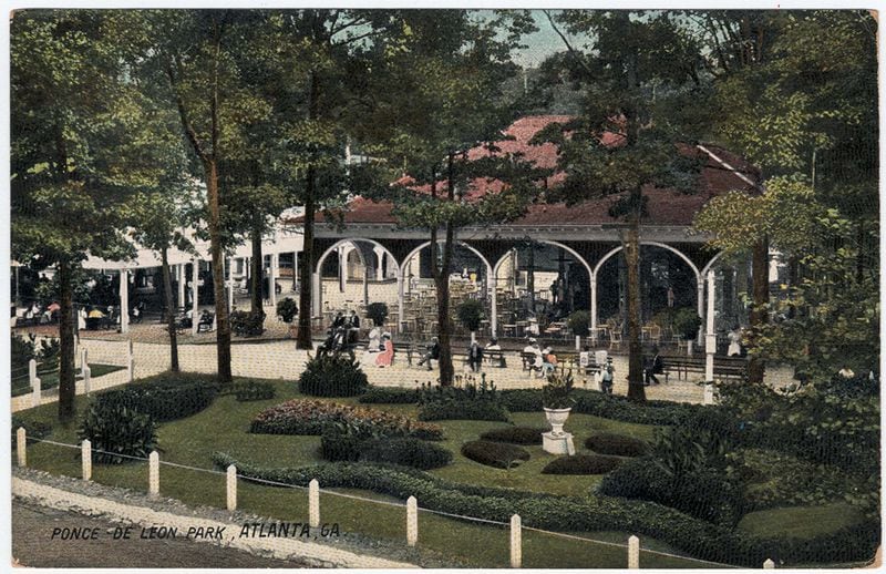 Ponce de Leon Park had been a popular getaway for decades before the park's official opening in 1903. (AJC file)