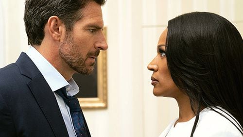 In "The Oval," Ed Quinn stars as Hunter Franklin, the President of the United States, and Kron Moore plays Victoria Franklin, the First Lady. BET