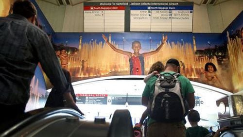 The 70-foot-wide "Spirit of Atlanta" mural greeted travelers for almost 15 years.
