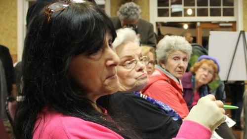 Nancy Farmer, second from left, has been elected the new Ward 3 Councilwoman for Powder Springs, receiving 60.24 percent of the vote. Her challenger was incumbent Councilwoman Nancy J. Hudson. AJC file photo