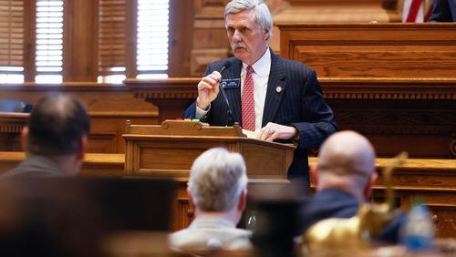 Sen. Billy Hickman, R-Statesboro, sponsored Senate Bill 211, which would establish a literacy council. He is shown at the Capitol on March 2, 2023. (Natrice Miller / Natrice.miller@ajc.com)