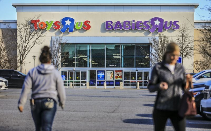 Doors were open at Toys ‘R’ Us at 2955 Cobb Parkway in Smyrna in January, but the chain plans to close all stores nationwide, including ones in Georgia such as in Smyrna, Buford, Duluth, Alpharetta, Dunwoody, Douglasville, Newnan, Fayetteville, Conyers, etc. Efforts are underway to try to find a buyer for some stores that might continue to sell toys. JOHN SPINK/JSPINK@AJC.COM