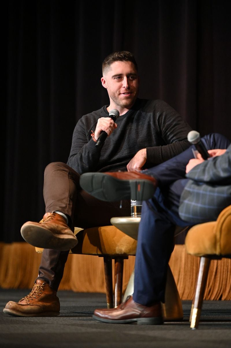 Director Trey Edward Shults speaks onstage during the “Waves” screening and Q&A at the 22nd SCAD Savannah Film Festival on November 01, 2019 at Trustees Theater in Savannah, Georgia. (Photo by Dia Dipasupil/Getty Images for SCAD)