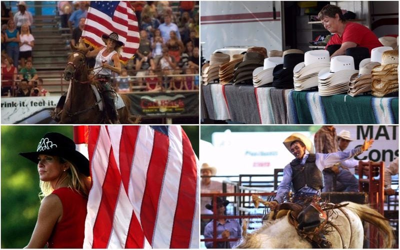 These are scenes from past Cobb County rodeo events. This year makes 20 years for the rodeo.