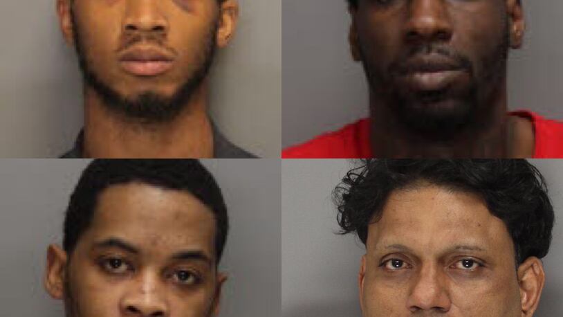 These are the four men who plead guilty to the armed robbery of a Marietta gas station in 2014. Starting in the top left and going clockwise: Jereme Quinton White, Christopher Renard Watson, Jose Alejandro Quinones, Devante Waston.