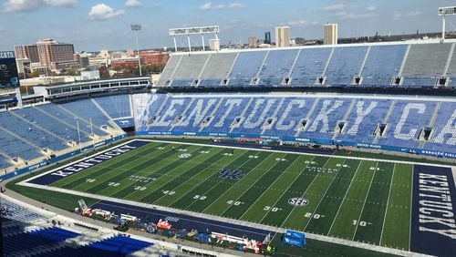 Kroger Field on a sunny (but chilly) Saturday in November.