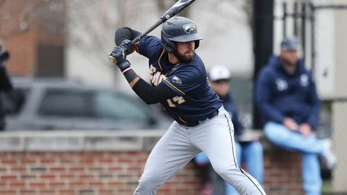 Jack Halloran went 9-for-10 at the plate with 10 runs scored, four home runs, three doubles and 15 RBIs. Photo courtesy of Emory University