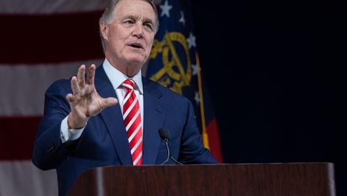 Former U.S. Sen. David Perdue announced that he will challenge Gov. Brian Kemp in the GOP primary. (Photo: Nathan Posner for The Atlanta-Journal-Constitution)