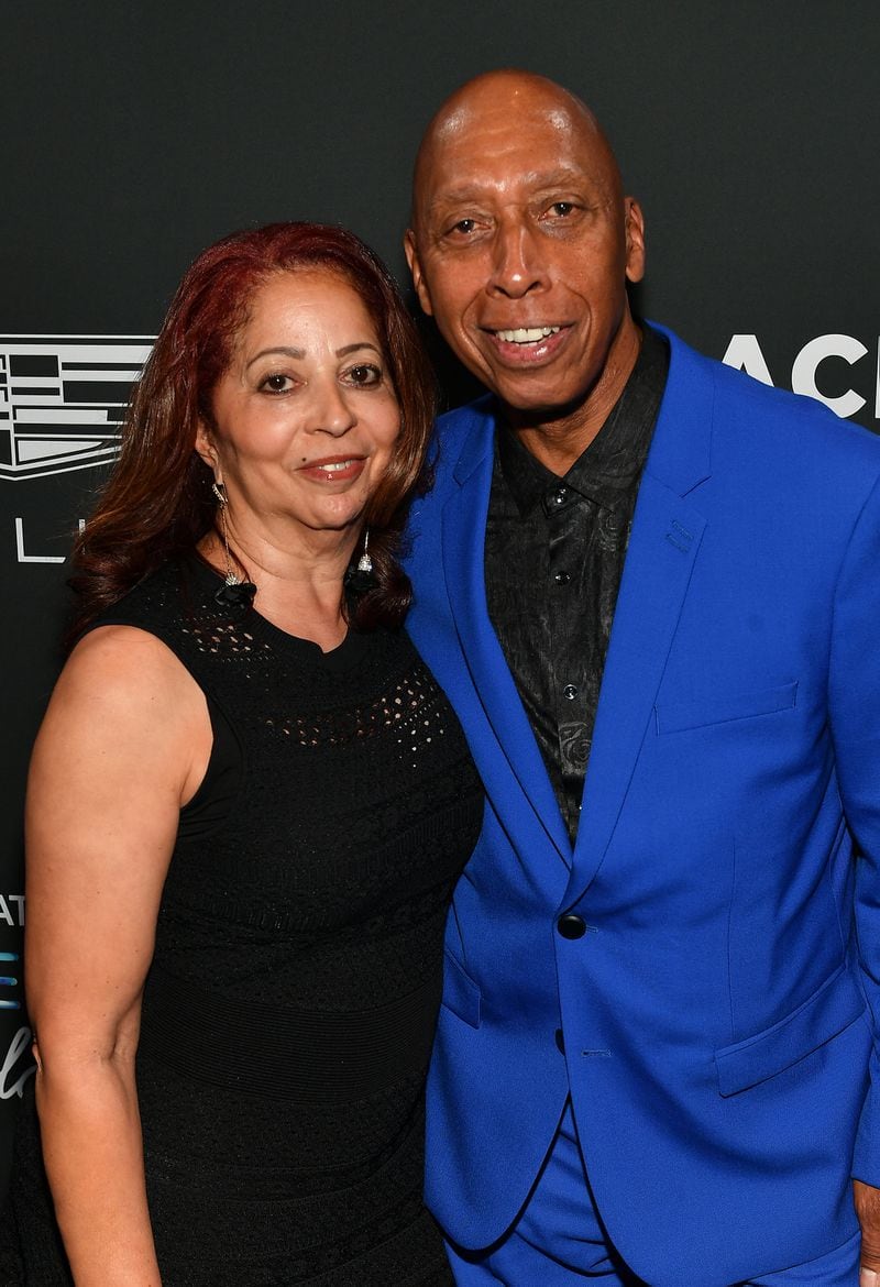 Honoree Jeffrey Osborne and his wife Sheri arrive for the Black Music Honors event on May 19 at the Cobb Energy Centre.