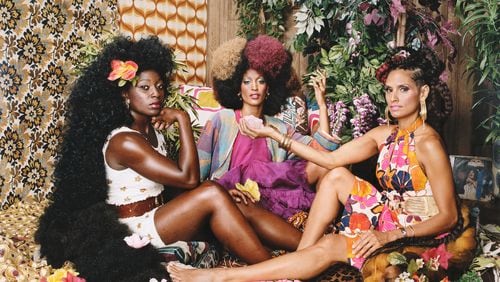 Mickalene Thomas's photograph "Les Trois Femmes Deux" is one of the showstoppers in the High Museum of Art exhibition "Underexposed: Women Photographers from the Collection."
Courtesy of High Museum of Art