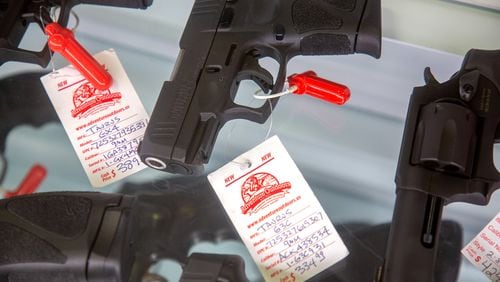 Taurus is being sued in a Georgia federal court over an alleged defect with its GX4 pistols that can cause the guns to discharge when dropped. STEVE SCHAEFER FOR THE ATLANTA JOURNAL-CONSTITUTION