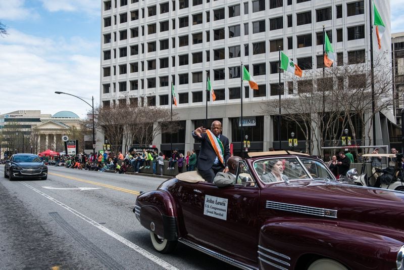 Atlanta St. Patrick’s Day Parade with Grand Marshall U.S. Rep. John Lewis