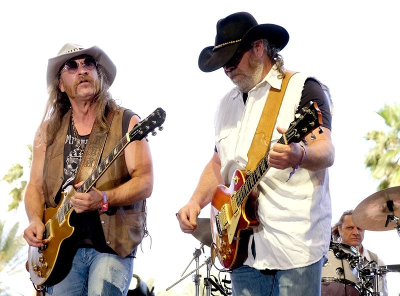  Musicians Chris Hicks (L) and Rick Willis of The Marshall Tucker Band perform during Stagecoach California's Country Music Festival at Empire Polo Club on May 1, 2016 in Indio, Calif. Photo: Getty Images.