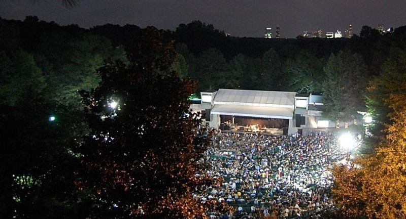 Chastain Park Amphitheatre was built by the WPA during World War II. Courtesy of Chastain Park Amphitheatre
