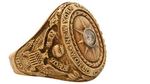 New York Yankee's' Babe Ruth's 1927 World Series ring.