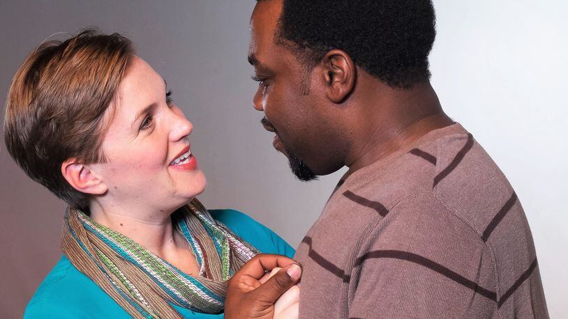 Bethany Irby and Enoch King appear in Horizon Theatre’s “Constellations.” CONTRIBUTED BY BRITT ELSE
