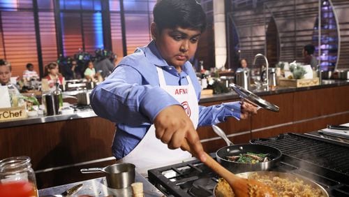 Afnan  Ahmad is in the top 10 in "MasterChef Jr." cooking show. CONTRIBUTED