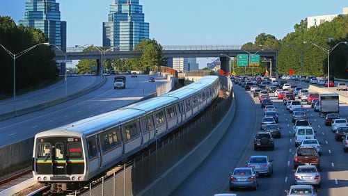 MARTA is Atlanta's rapid transit system. MARTA's rail lines extend north, south, east and west of downtown and are accessible at 38 stations. Hundreds of buses carry riders throughout Fulton and DeKalb counties. More than 400,000 people a day ride MARTA.