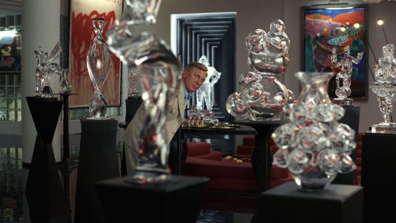 The glass figurines in "Glass Onion: A Knives Out Mystery." NETFLIX