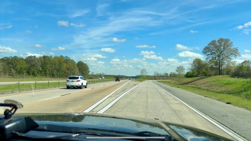 The exit that police hope potential lawbreakers will take, and thus roll right into a license and sobriety checkpoint they set up for one weekend each March along I-16 southeast of Macon. (Joe Kovac Jr. / joe.kovac@ajc.com)