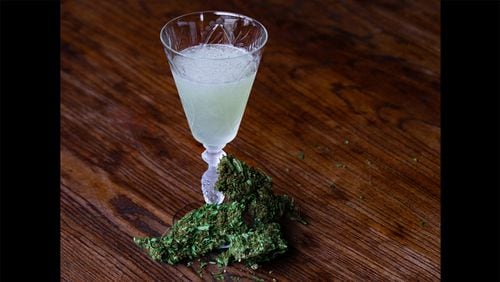 The CBDaiquiri at Watchman’s Seafood & Spirits is made with rum infused in-house with CBD bud.