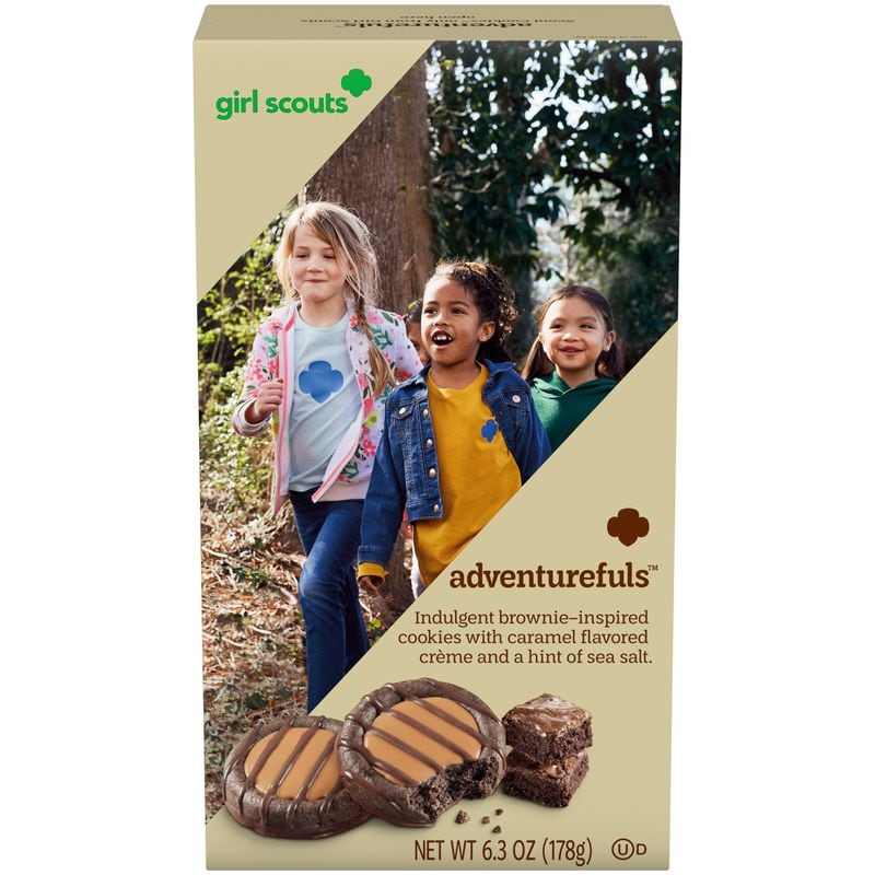 The newest Girl Scout Cookie, Adventurefuls, have become popular, but there's a shortage this year. Photo: Girl Scouts