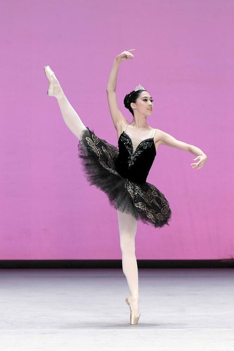 Leilani Tian, a student at Northview High School, performing at the recent Beijing International Ballet and Choreography Competition.