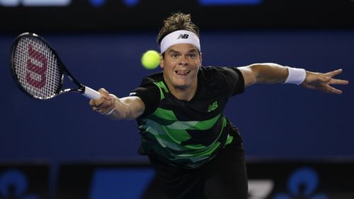 Top-seed Milos Raonic lost Wednesday. AP file photo
