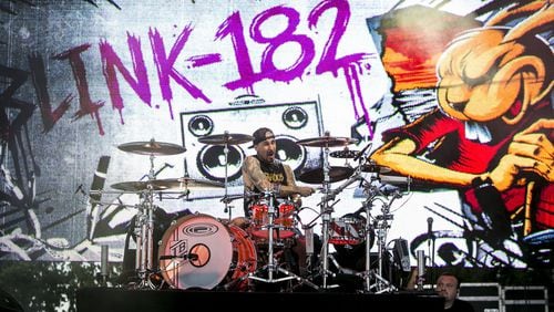 Blink-182 will share headlining duties with Bruno Mars on Saturday at 9:30 p.m. with a performance on the Roxy Stage. Photo: Richard Graulich / The Palm Beach Post)