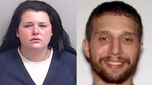 Kirstie Flood (left) and Jeffrey Scott Meyers are both facing charges in the Dec. 10 death of Sandy Springs 2-year-old Fallon Fridley.