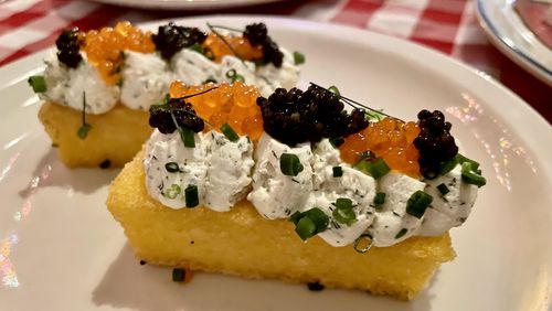 Gigi's Italian Kitchen offers caviar and polenta. Angela Hansberger for The Atlanta Journal-Constitution