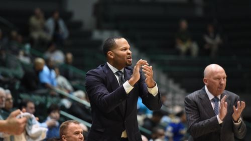 New Georgia Tech assistant coach Anthony Wilkins (shown here coaching for Tulane) was part of Kent State's Elite Eight team in 2002. (Parker Waters/Tulane Athletics)