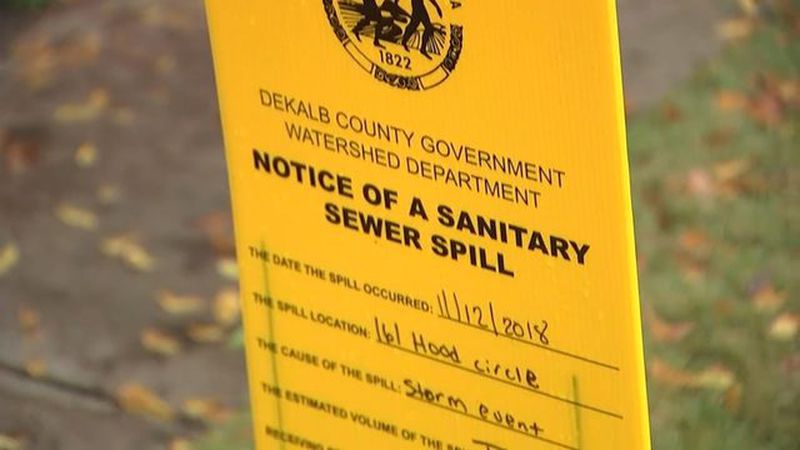 It’s common for DeKalb County to experience sewer spills after periods of heavy rain.