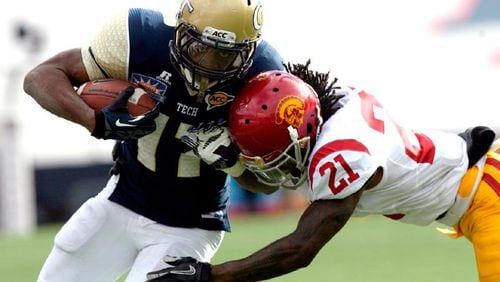 Georgia Tech last wore a non-white jersey in the 2012 Sun Bowl, a 21-7 win over USC. A-back Orwin Smith scored a critical touchdown for the Yellow Jackets in his final game. (ASSOCIATED PRESS)