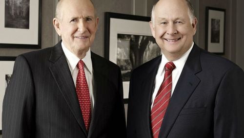 Gary Rollins, right,  CEO of  the corporation that operates pest control giant Orkin donated $40 million to the University of Tennessee at Chattanooga. He is pictured with Randall Rollins. chairman of the organization.