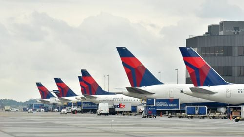 **Photos in and around Hartsfield-Jackson for general use with a DELTA** February 27, 2019 Atlanta - Concourse F, International Terminal, at Hartsfield-Jackson International Airport on Wednesday, February 27, 2019. More than six years since it opened, the international terminal at Hartsfield-Jackson International Airport still struggles with connectivity to the rest of the airport. People going between the international terminal and MARTA or the domestic terminal must still depend on shuttle buses. Arriving international travelers on Concourse E must still walk a distance to get to the international terminal. HYOSUB SHIN / HSHIN@AJC.COM