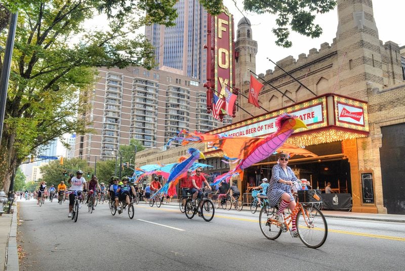 An Atlanta Streets Alive event in 2017 in Midtown.