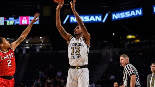 Georgia Tech guard Curtis Haywood, shown here earlier in the season, scored 15 points in the Yellow Jackets' defeat of Syracuse Saturday January 12, 2019.