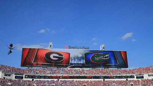 A general view during the game between the Florida Gators and the Georgia Bulldogs at EverBank Field on October 31, 2015 in Jacksonville, Florida.  (Photo by Sam Greenwood/Getty Images)