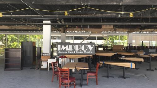 A shot of the new Atlanta Improv space at Tower Walk Buckhead on June 29, 2016. The deal, unfortunately, didn't work out. CREDIT: Rodney Ho/ rho@ajc.com